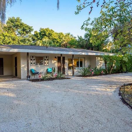 Beautiful Glam Mid-Century 1 Block From Sarasota Bay With Firepit Vila Exterior foto